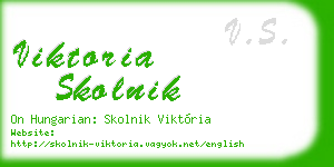 viktoria skolnik business card